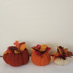 Crochet Fall Harvest Pumpkin Decor